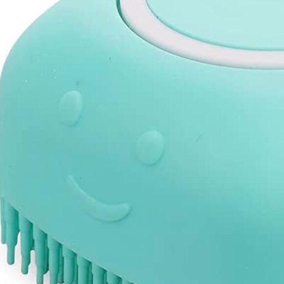 Pet Bath Massage Brush Puppy Dog Cat Grooming Cleaning Soft (Mint) - Picture 6 of 10